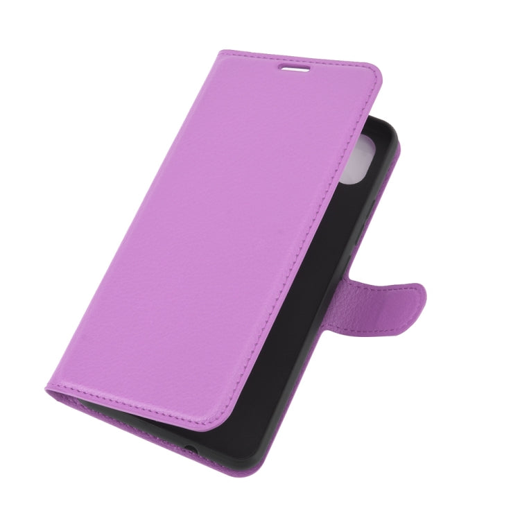 For WIKO Y61 Litchi Texture Horizontal Flip Protective Case with Holder & Card Slots & Wallet