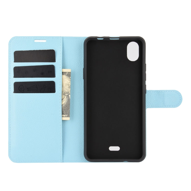 For WIKO Y61 Litchi Texture Horizontal Flip Protective Case with Holder & Card Slots & Wallet