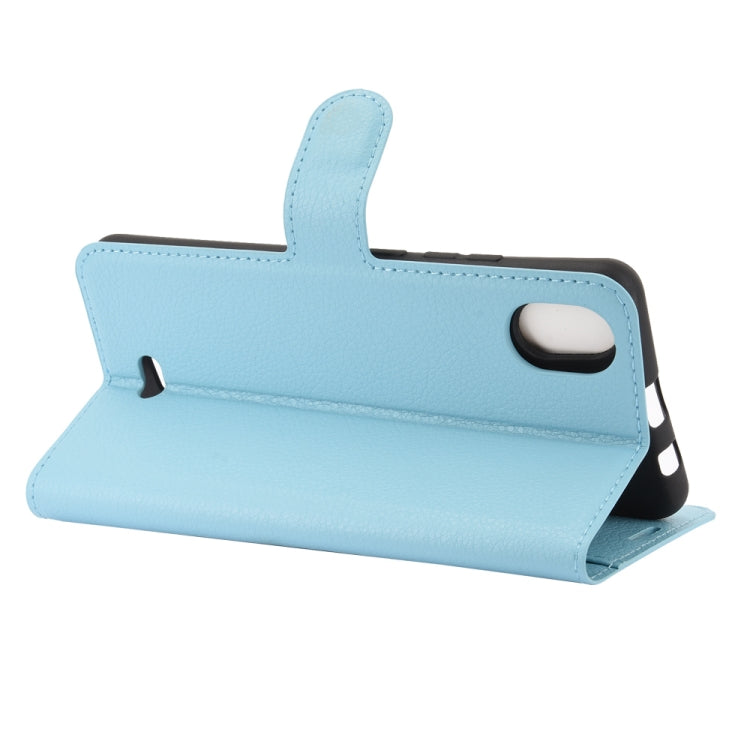 For WIKO Y61 Litchi Texture Horizontal Flip Protective Case with Holder & Card Slots & Wallet