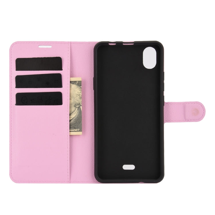 For WIKO Y61 Litchi Texture Horizontal Flip Protective Case with Holder & Card Slots & Wallet