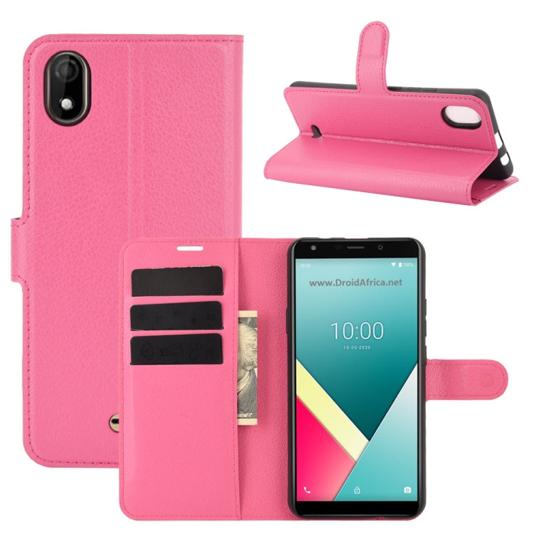 For WIKO Y61 Litchi Texture Horizontal Flip Protective Case with Holder & Card Slots & Wallet