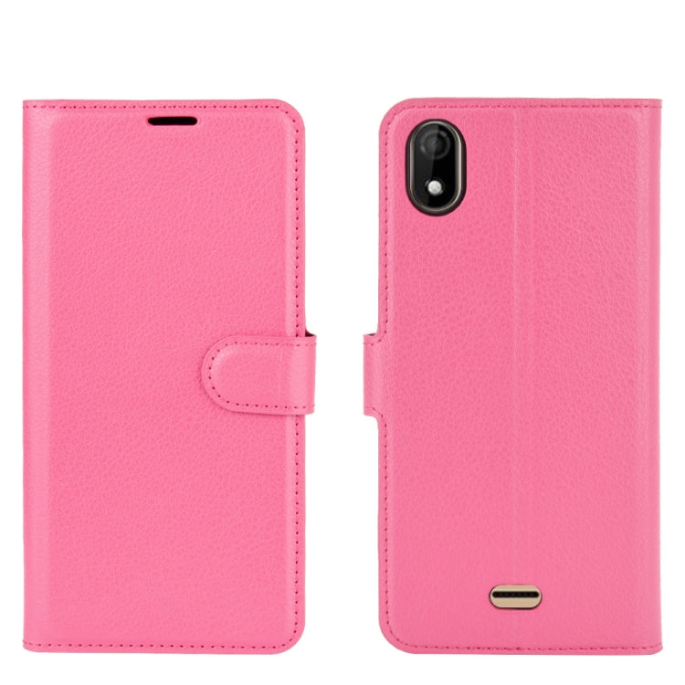 For WIKO Y61 Litchi Texture Horizontal Flip Protective Case with Holder & Card Slots & Wallet