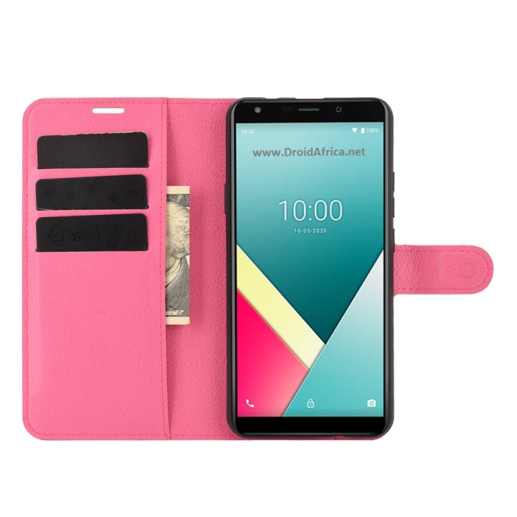 For WIKO Y61 Litchi Texture Horizontal Flip Protective Case with Holder & Card Slots & Wallet
