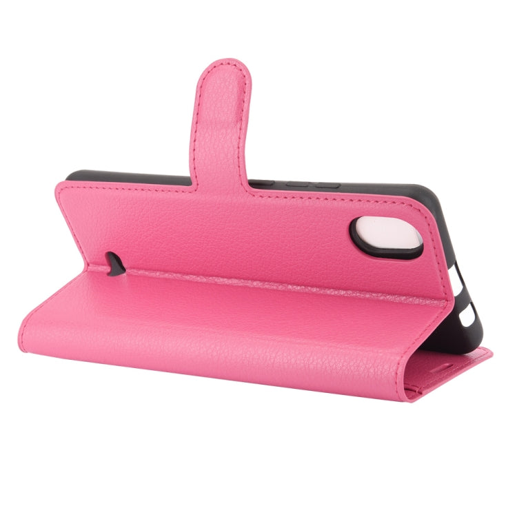 For WIKO Y61 Litchi Texture Horizontal Flip Protective Case with Holder & Card Slots & Wallet