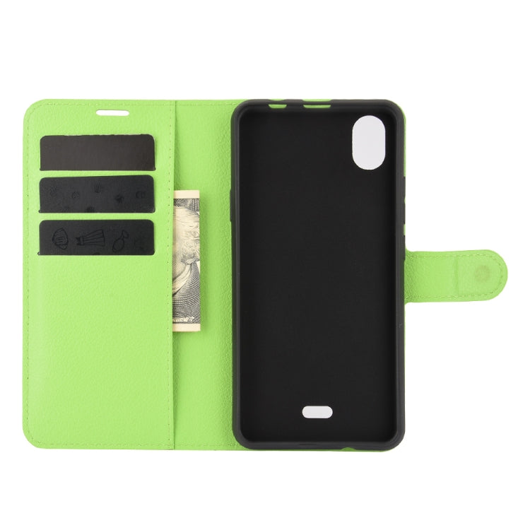 For WIKO Y61 Litchi Texture Horizontal Flip Protective Case with Holder & Card Slots & Wallet