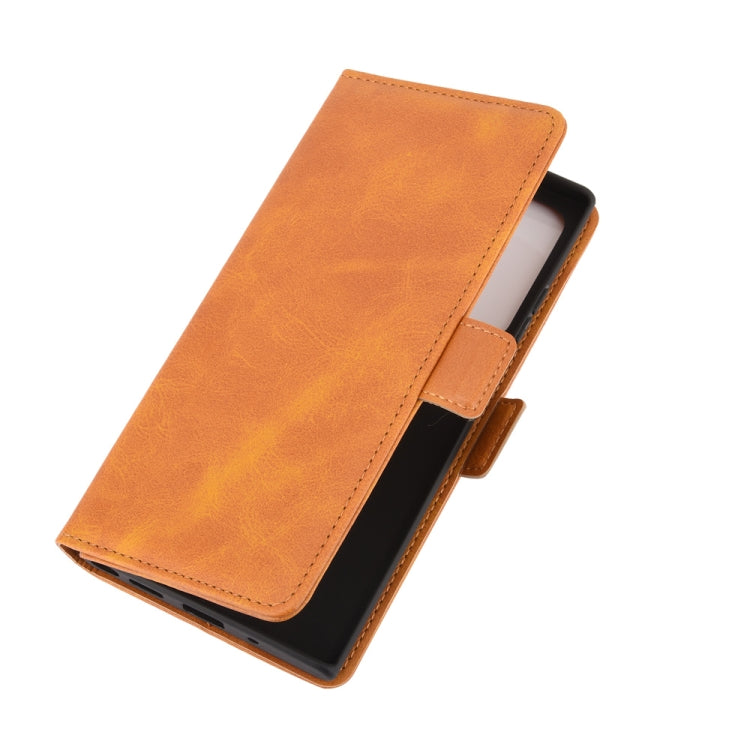 For Samsung Galaxy Note20 Ultra Dual-side Magnetic Buckle Horizontal Flip Leather Case with Holder & Card Slots & Wallet