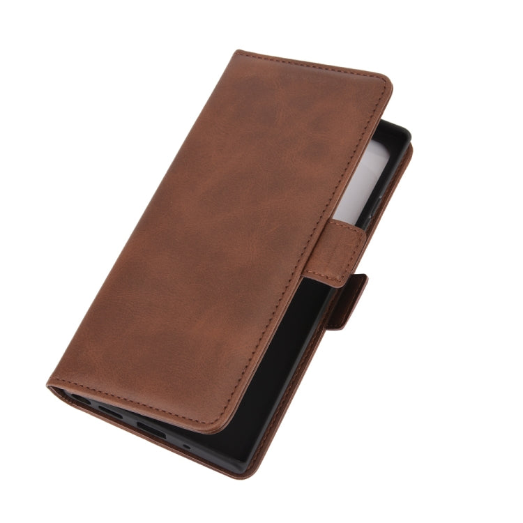 For Samsung Galaxy Note20 Ultra Dual-side Magnetic Buckle Horizontal Flip Leather Case with Holder & Card Slots & Wallet