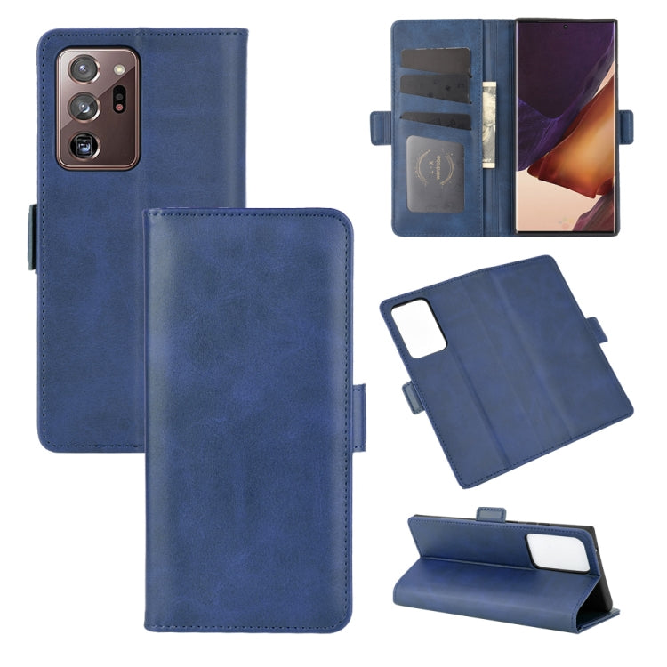 For Samsung Galaxy Note20 Ultra Dual-side Magnetic Buckle Horizontal Flip Leather Case with Holder & Card Slots & Wallet