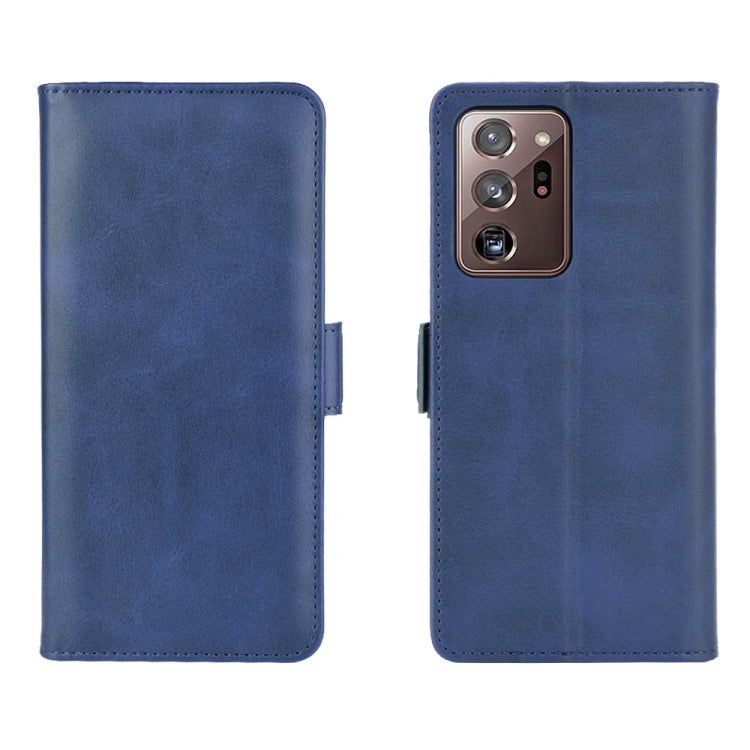 For Samsung Galaxy Note20 Ultra Dual-side Magnetic Buckle Horizontal Flip Leather Case with Holder & Card Slots & Wallet