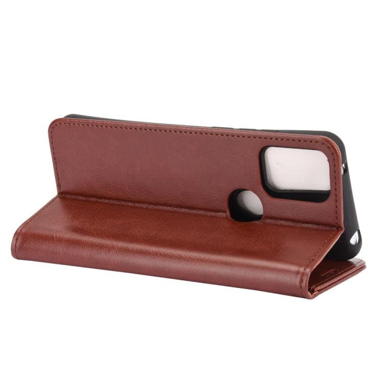 For Alcatel 3X 2020 R64 Texture Single Horizontal Flip Protective Case with Holder & Card Slots & Wallet& Photo Frame