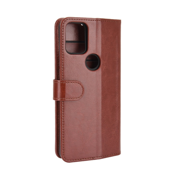 For Alcatel 3X 2020 R64 Texture Single Horizontal Flip Protective Case with Holder & Card Slots & Wallet& Photo Frame