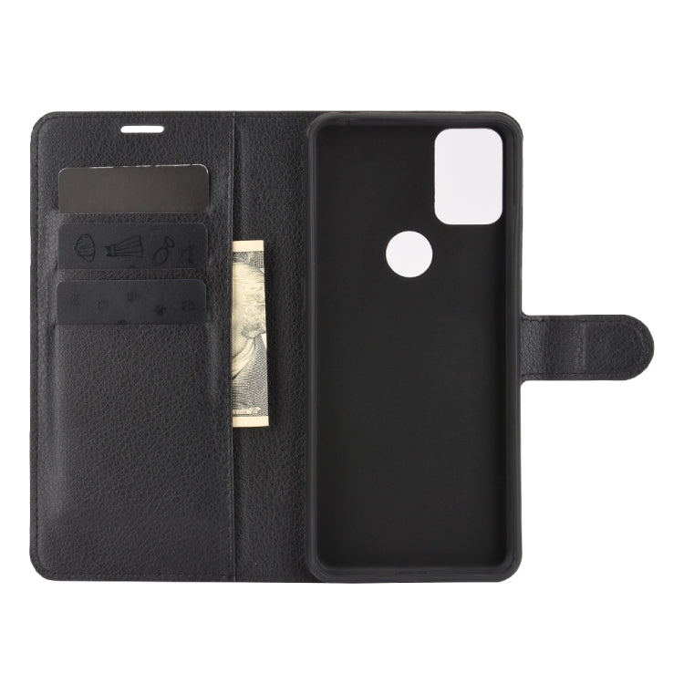 For Alcatel 3X 2020 Litchi Texture Horizontal Flip Protective Case with Holder & Card Slots & Wallet