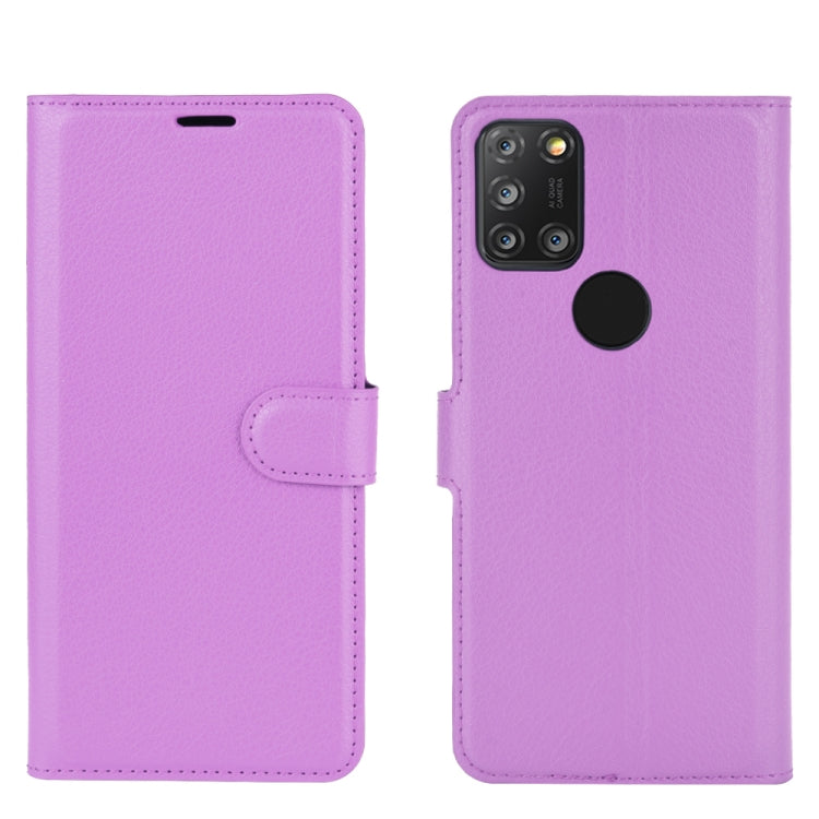 For Alcatel 3X 2020 Litchi Texture Horizontal Flip Protective Case with Holder & Card Slots & Wallet