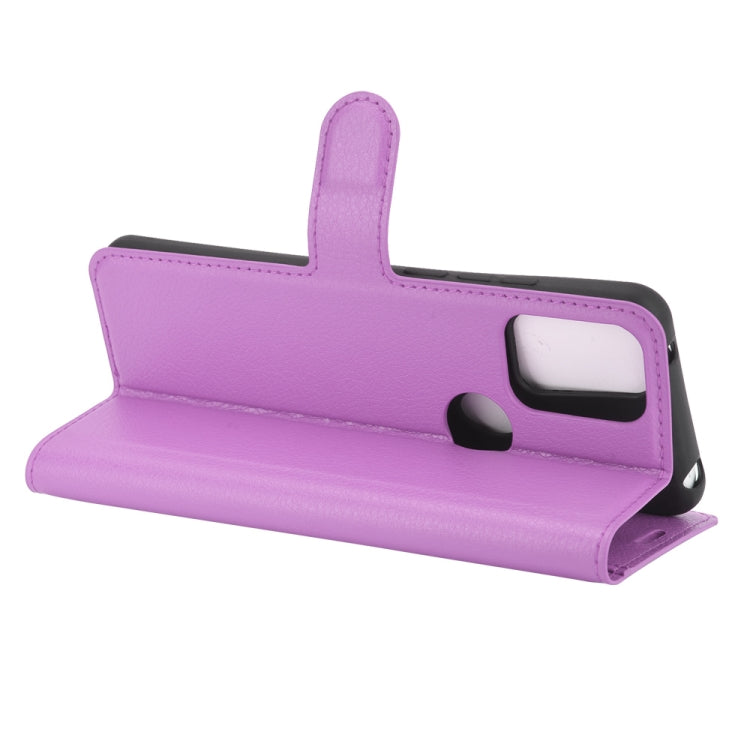 For Alcatel 3X 2020 Litchi Texture Horizontal Flip Protective Case with Holder & Card Slots & Wallet