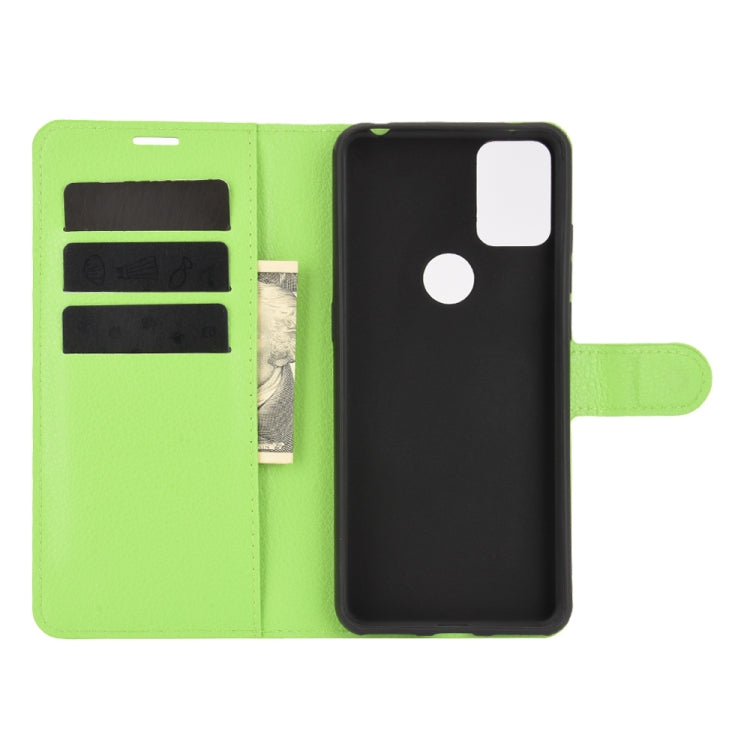 For Alcatel 3X 2020 Litchi Texture Horizontal Flip Protective Case with Holder & Card Slots & Wallet