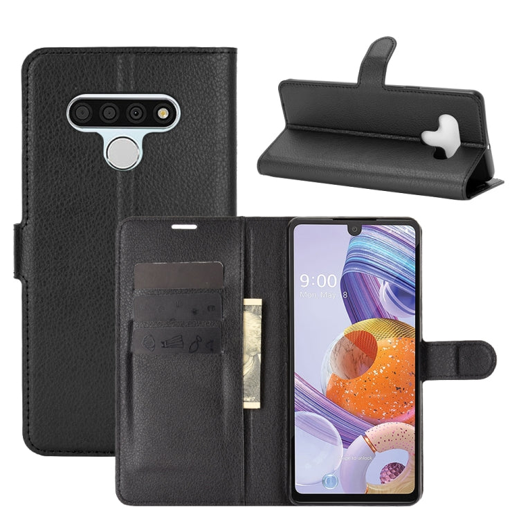 For LG Stylo 6 Litchi Texture Horizontal Flip Protective Case with Holder & Card Slots & Wallet