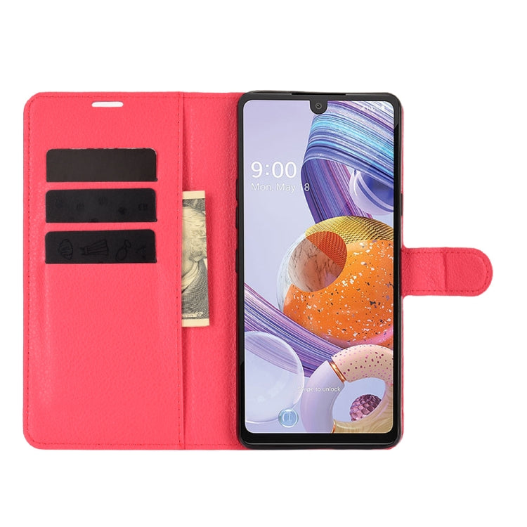 For LG Stylo 6 Litchi Texture Horizontal Flip Protective Case with Holder & Card Slots & Wallet