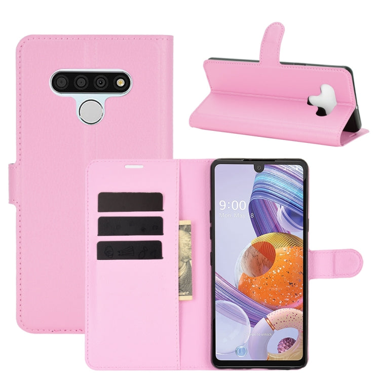 For LG Stylo 6 Litchi Texture Horizontal Flip Protective Case with Holder & Card Slots & Wallet