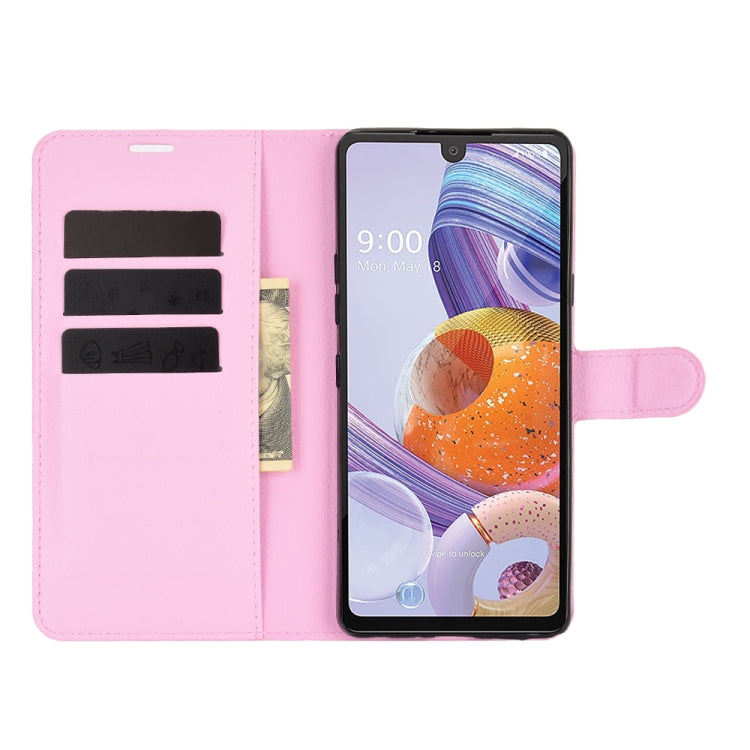 For LG Stylo 6 Litchi Texture Horizontal Flip Protective Case with Holder & Card Slots & Wallet