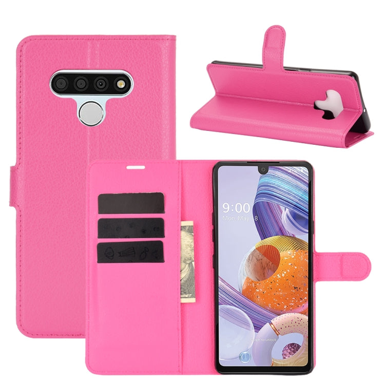 For LG Stylo 6 Litchi Texture Horizontal Flip Protective Case with Holder & Card Slots & Wallet