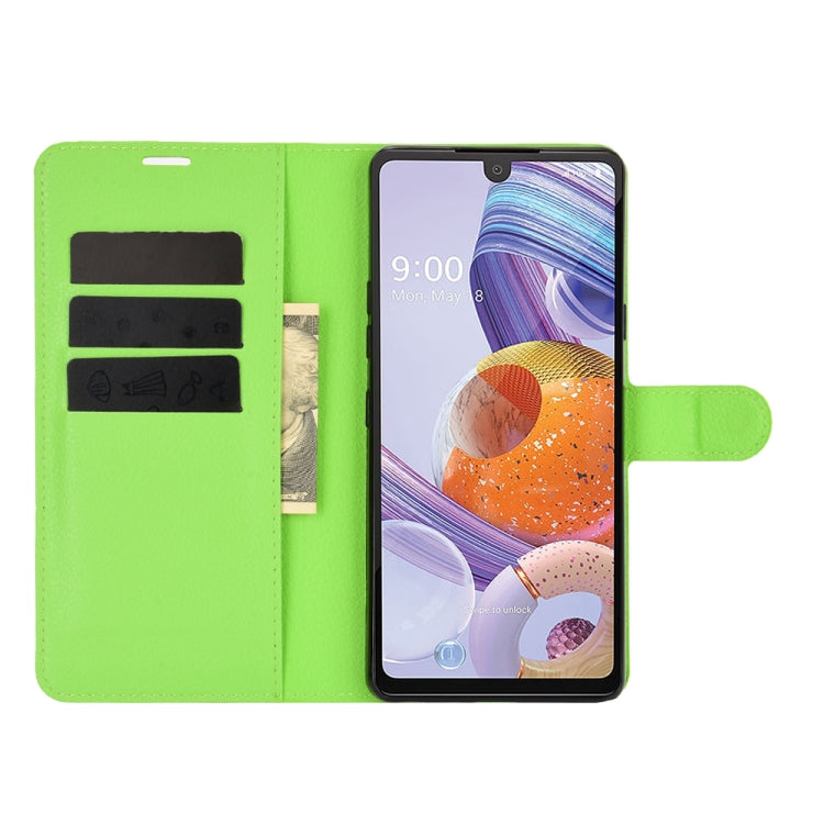 For LG Stylo 6 Litchi Texture Horizontal Flip Protective Case with Holder & Card Slots & Wallet