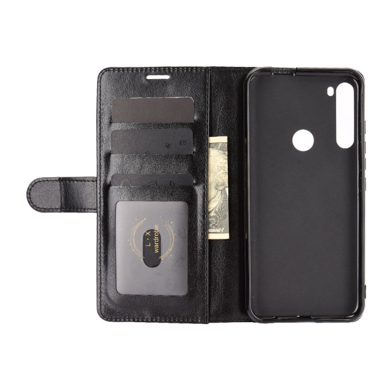 For Motorola One Fusion+ R64 Texture Single Horizontal Flip Protective Case with Holder & Card Slots & Wallet& Photo Frame