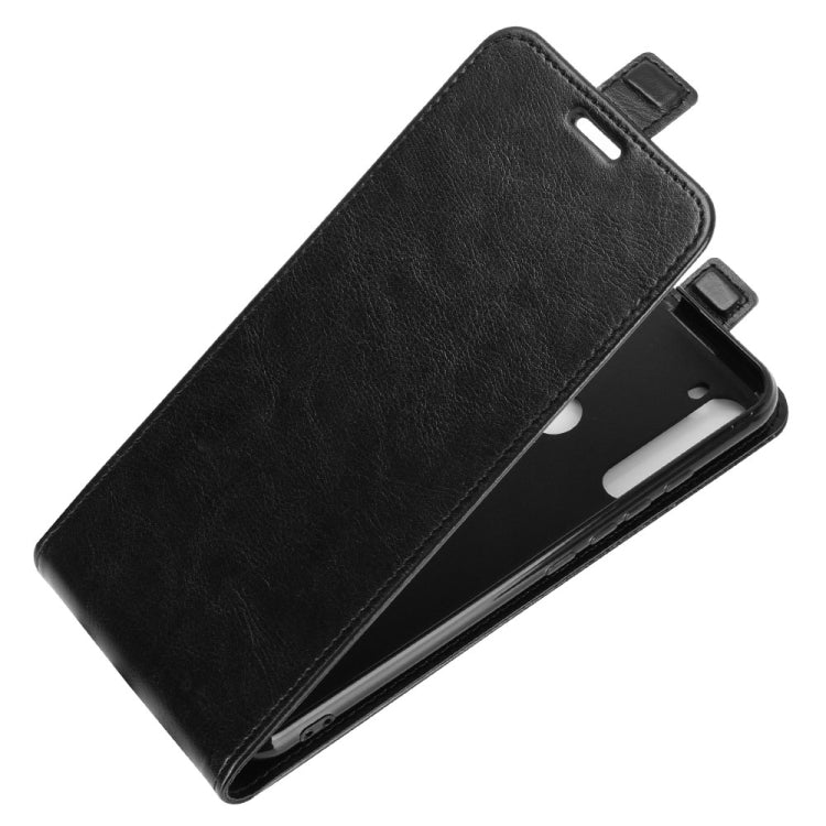 For Motorola One Fusion+ R64 Texture Single Vertical Flip Leather Protective Case with Card Slots & Photo Frame