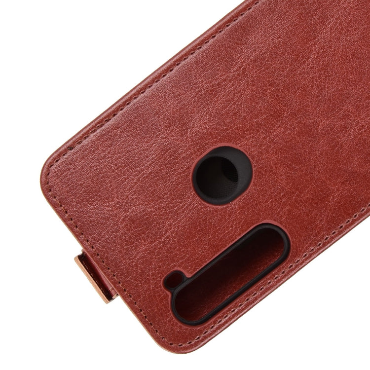 For Motorola One Fusion+ R64 Texture Single Vertical Flip Leather Protective Case with Card Slots & Photo Frame