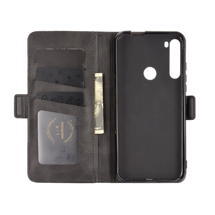 For Motorola One Fusion+ Dual-side Magnetic Buckle Horizontal Flip Leather Case with Holder & Card Slots & Wallet