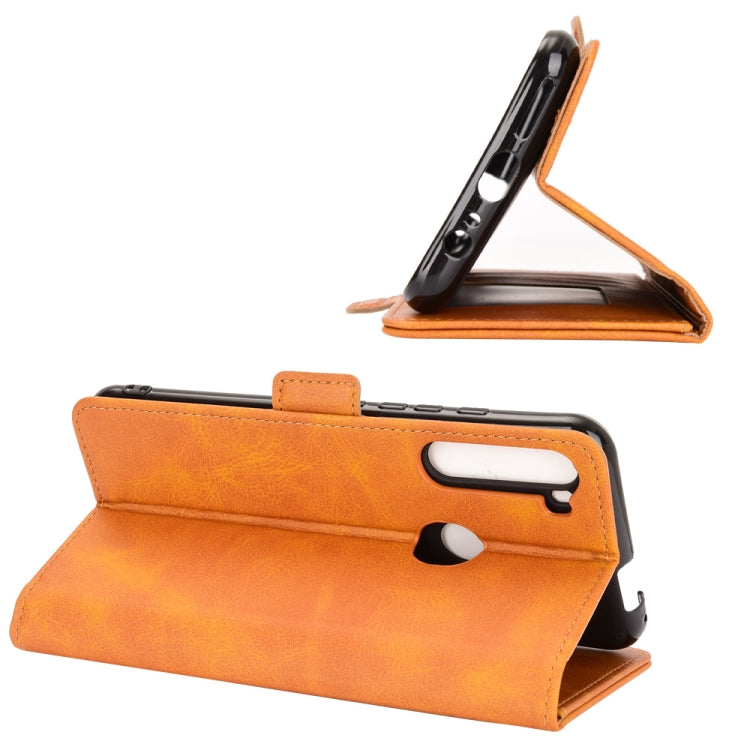 For Motorola One Fusion+ Dual-side Magnetic Buckle Horizontal Flip Leather Case with Holder & Card Slots & Wallet