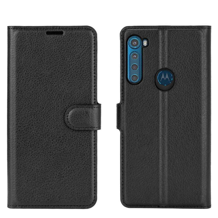 For Motorola One Fusion+ Litchi Texture Horizontal Flip Protective Case with Holder & Card Slots & Wallet