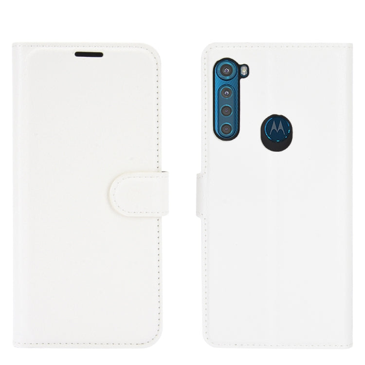 For Motorola One Fusion+ Litchi Texture Horizontal Flip Protective Case with Holder & Card Slots & Wallet