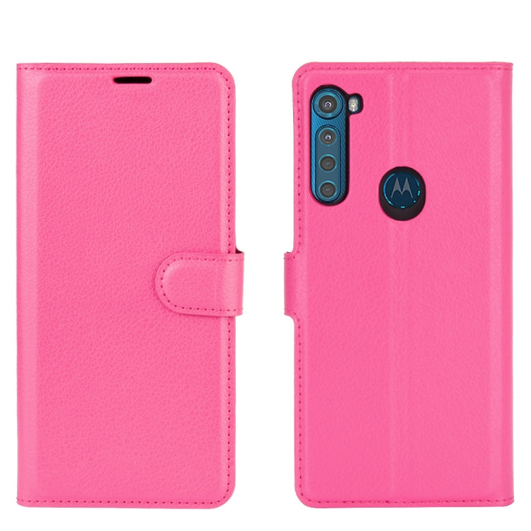 For Motorola One Fusion+ Litchi Texture Horizontal Flip Protective Case with Holder & Card Slots & Wallet