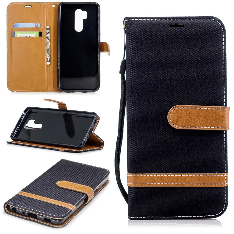 Color Matching Denim Texture Leather Case for LG G7, with Holder & Card Slots & Wallet & Lanyard