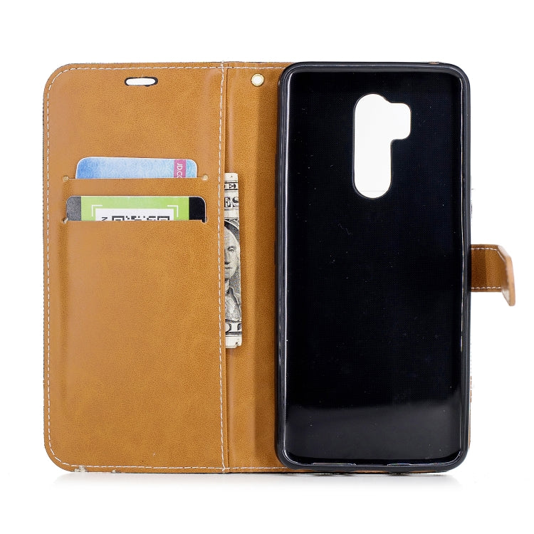 Color Matching Denim Texture Leather Case for LG G7, with Holder & Card Slots & Wallet & Lanyard