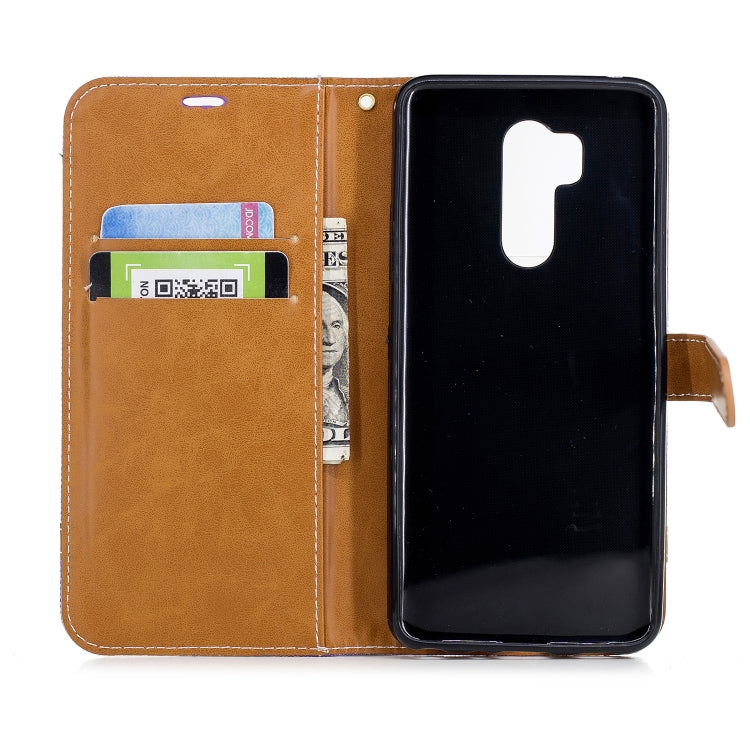 Color Matching Denim Texture Leather Case for LG G7, with Holder & Card Slots & Wallet & Lanyard