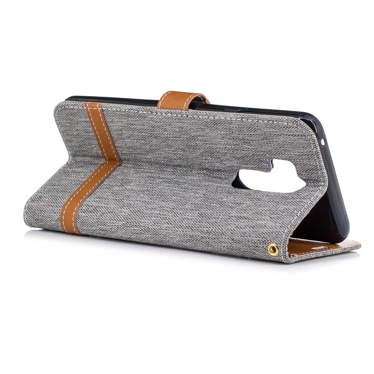 Color Matching Denim Texture Leather Case for LG G7, with Holder & Card Slots & Wallet & Lanyard