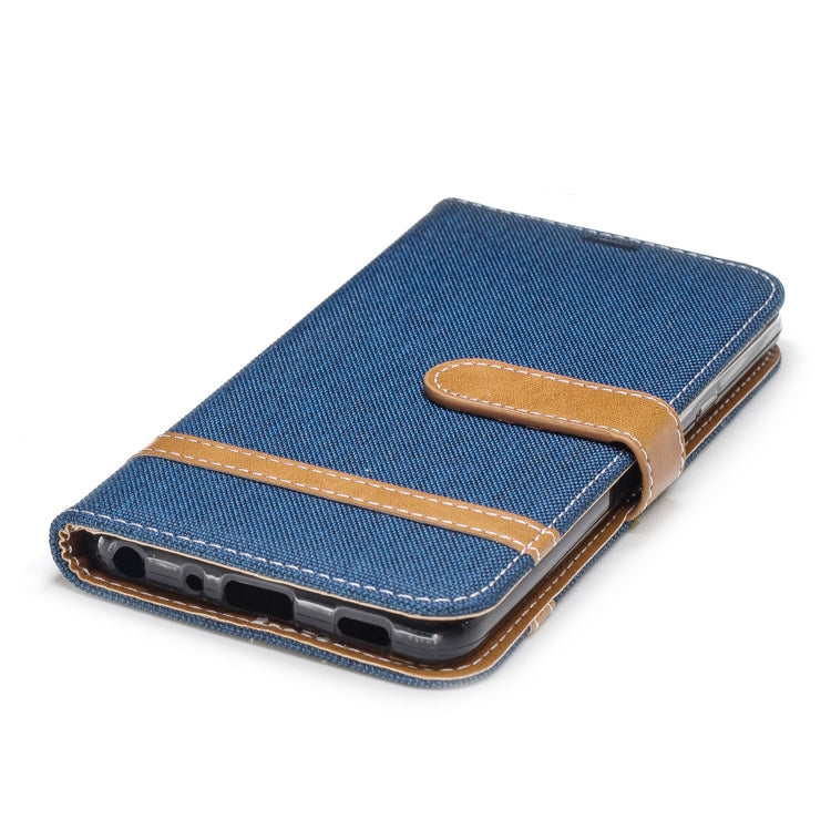 Color Matching Denim Texture Leather Case for LG G7, with Holder & Card Slots & Wallet & Lanyard