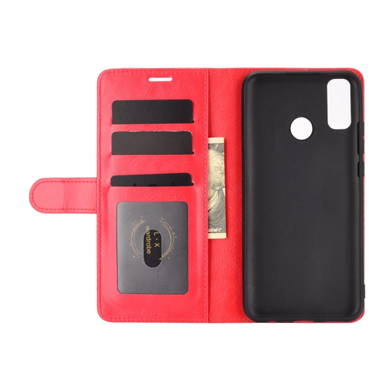 For Huawei Y8S R64 Texture Single Horizontal Flip Protective Case with Holder & Card Slots & Wallet& Photo Frame