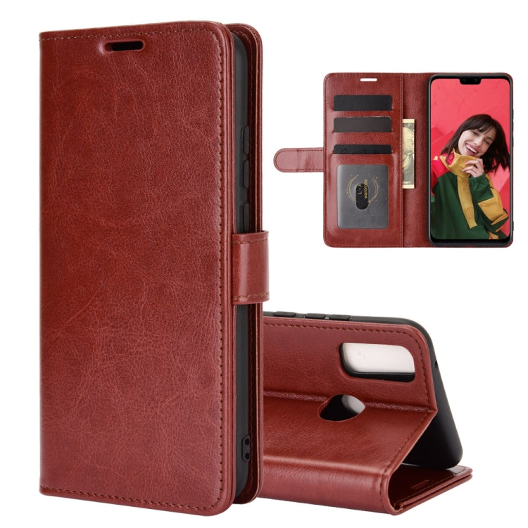 For Huawei Y8S R64 Texture Single Horizontal Flip Protective Case with Holder & Card Slots & Wallet& Photo Frame