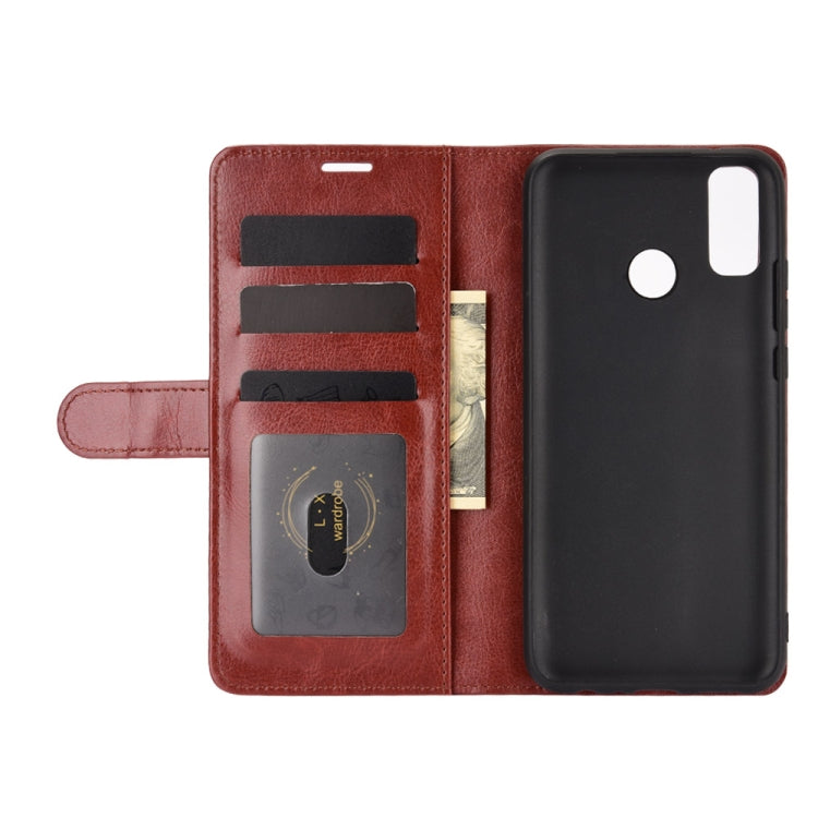 For Huawei Y8S R64 Texture Single Horizontal Flip Protective Case with Holder & Card Slots & Wallet& Photo Frame