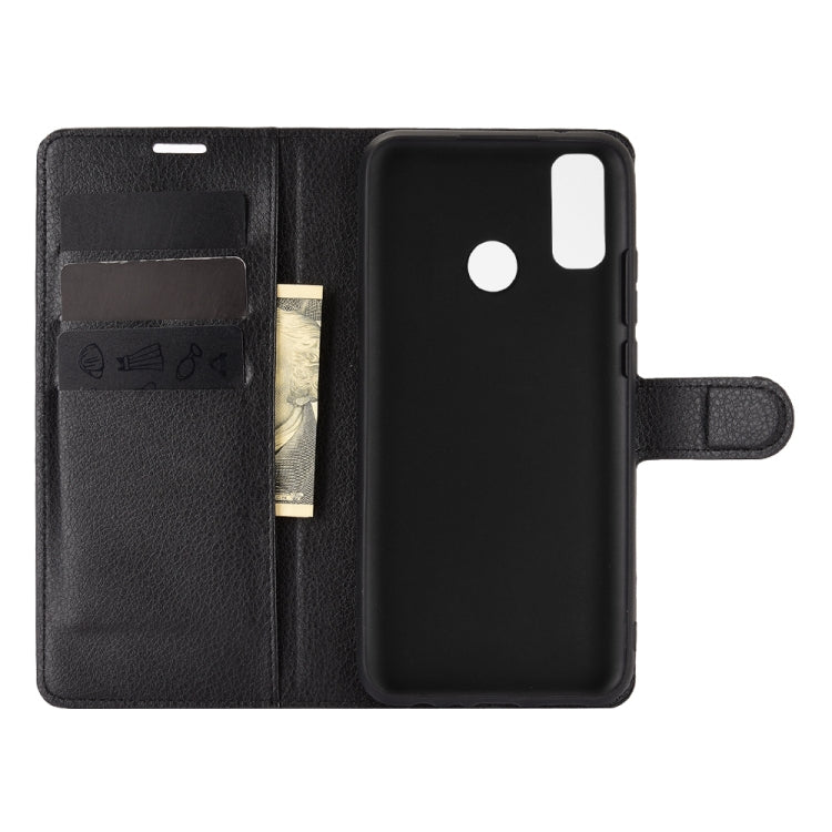 For Huawei Y8S Litchi Texture Horizontal Flip Protective Case with Holder & Card Slots & Wallet