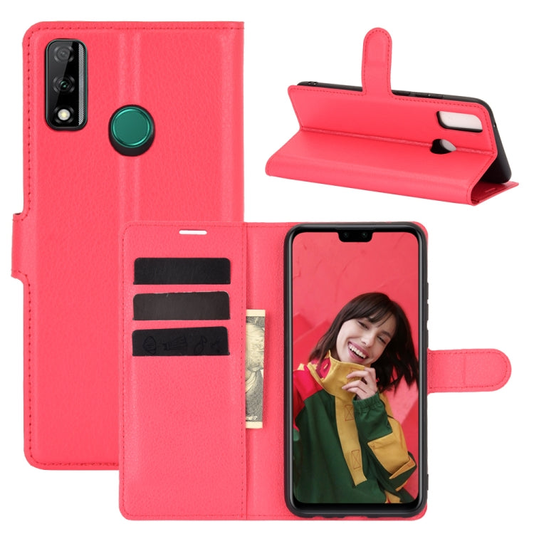 For Huawei Y8S Litchi Texture Horizontal Flip Protective Case with Holder & Card Slots & Wallet