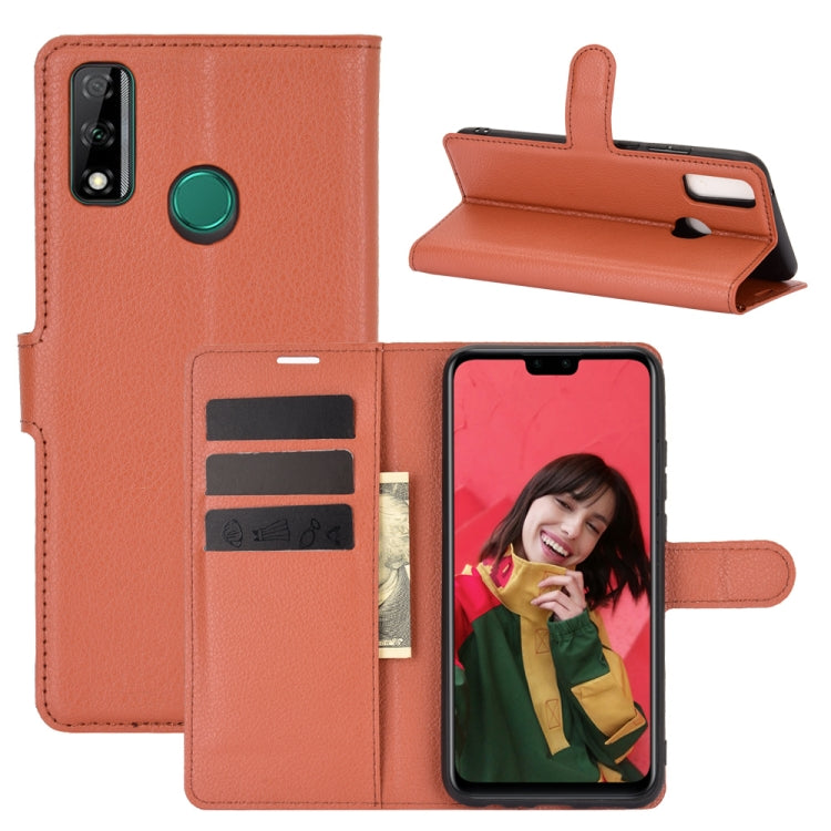 For Huawei Y8S Litchi Texture Horizontal Flip Protective Case with Holder & Card Slots & Wallet
