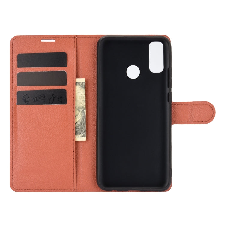 For Huawei Y8S Litchi Texture Horizontal Flip Protective Case with Holder & Card Slots & Wallet