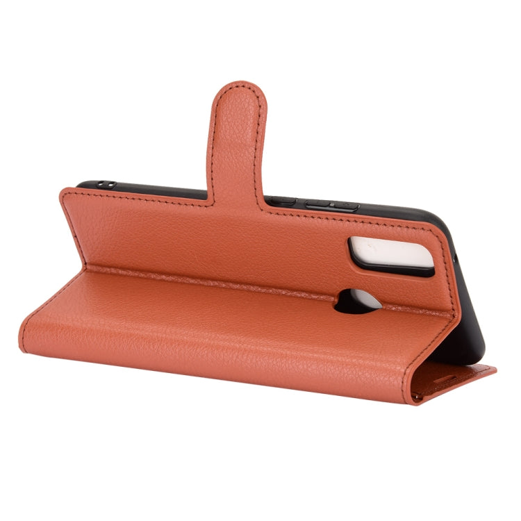 For Huawei Y8S Litchi Texture Horizontal Flip Protective Case with Holder & Card Slots & Wallet