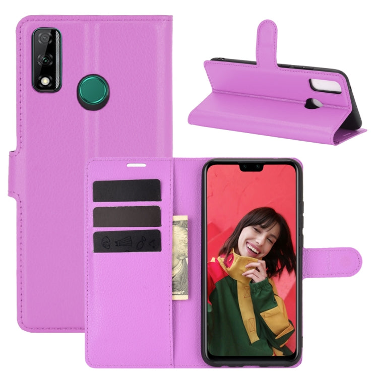 For Huawei Y8S Litchi Texture Horizontal Flip Protective Case with Holder & Card Slots & Wallet