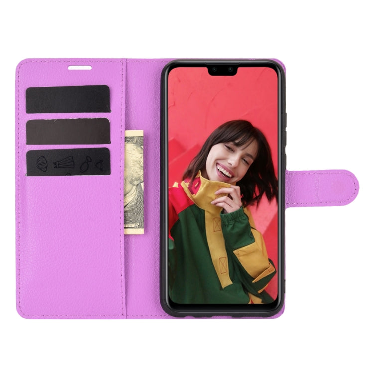 For Huawei Y8S Litchi Texture Horizontal Flip Protective Case with Holder & Card Slots & Wallet