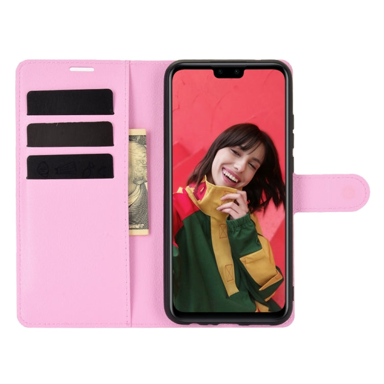 For Huawei Y8S Litchi Texture Horizontal Flip Protective Case with Holder & Card Slots & Wallet