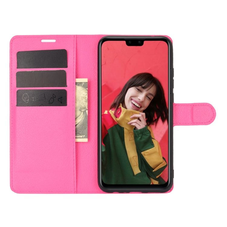 For Huawei Y8S Litchi Texture Horizontal Flip Protective Case with Holder & Card Slots & Wallet